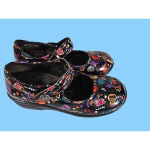 Easy Works Easy Street Size 10M Letsee Mary Jane Clog Hot Coffee Slip Resistant